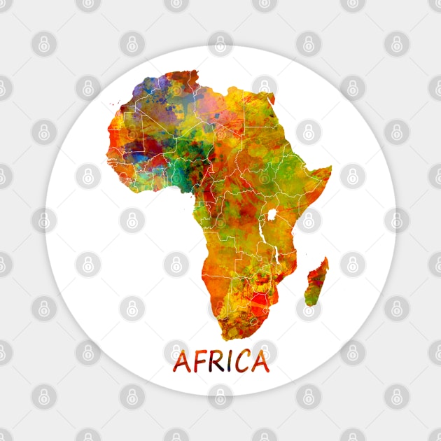 Africa map #africa Magnet by JBJart